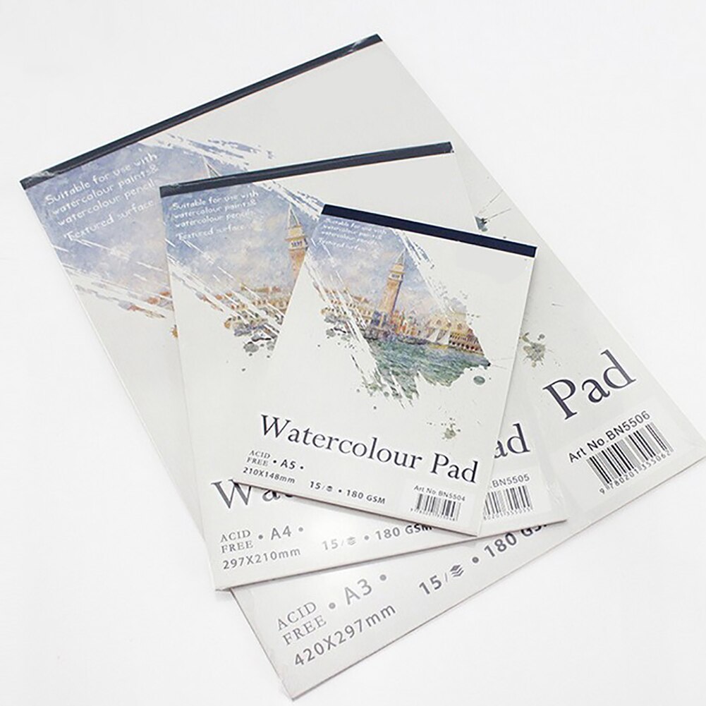 A3 A4 A5 Watercolor Paper Sketchpad Blank Painting Drawing Diary Hardcover Sketch Book Stationery Notebook Art Supplies