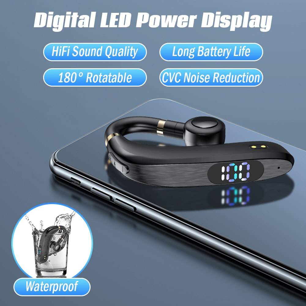 Mpow A30 Bluetooth V5.2 Koptelefoon Muziek Headset Met Waterdichte Hifi Stereo Geluid Ruisonderdrukkende Sport Draadloze Koptelefoon