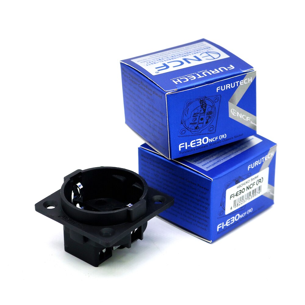 Plated Rhodium Neutral Copper FI-E30 AC 250V 16A EU Euro 2 pin IEC inlet Power Uitimate HSchuko Chassis socket