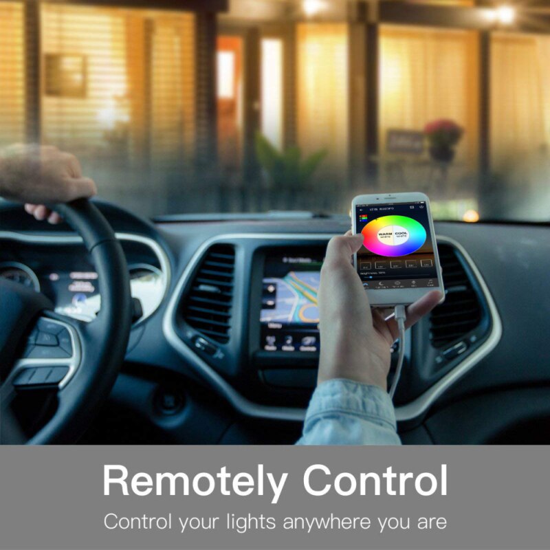 E27 Wifi Smart LED Bulb Intellegent Warn Lighting Dimmable LED Lamp App Control Work With Alexa Google Assistant Remote Control