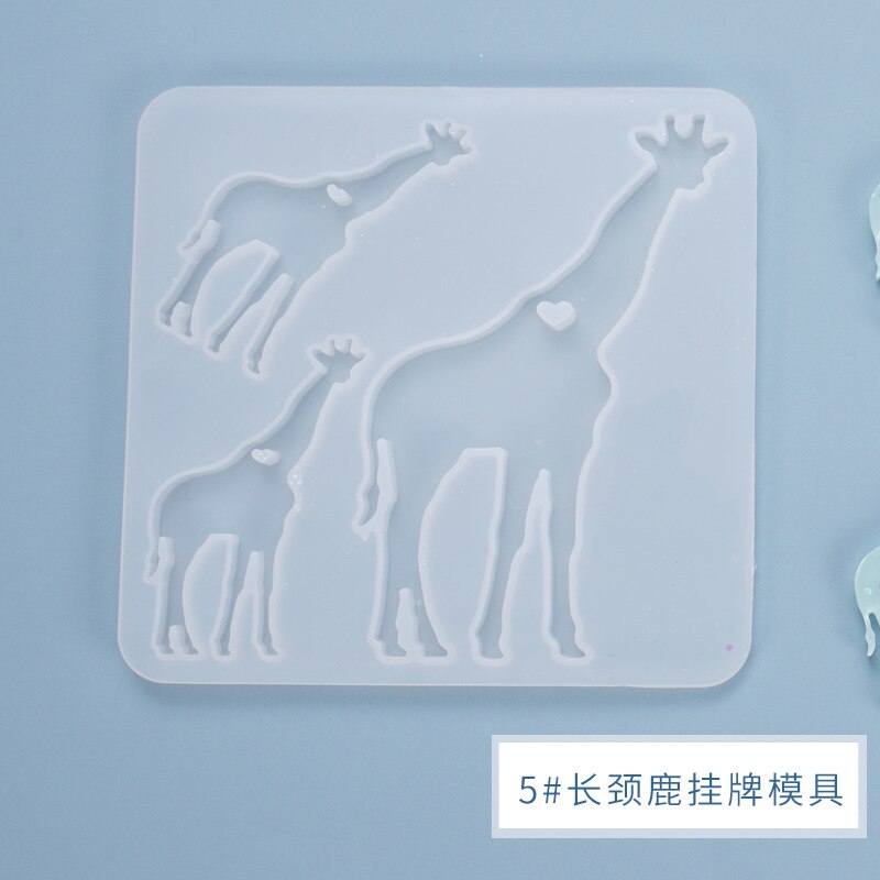 DIY Listing Pendant Resin Mold Handmade Keychain Crystal Epoxy Mold Pendant Ornament Silicone Mold For Resin: 06