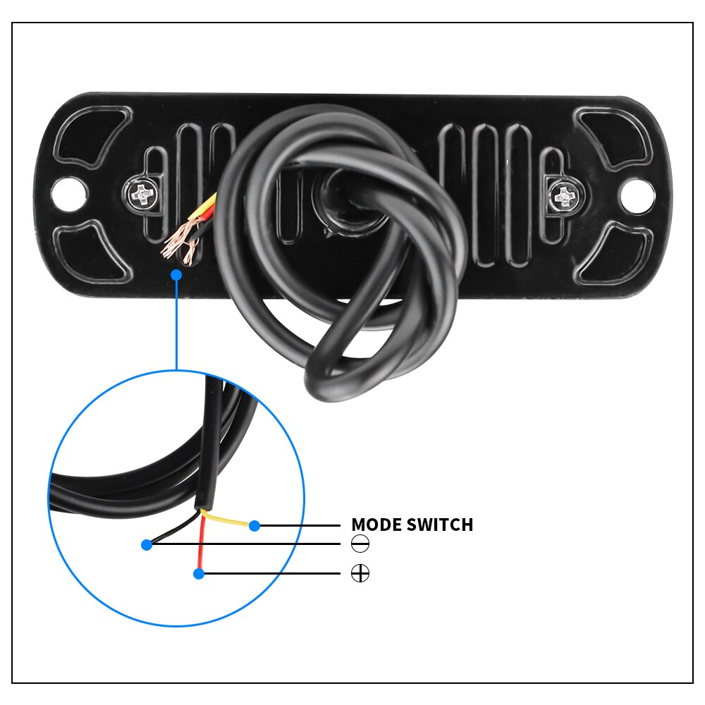 Signal lumineux 12W 4LED moto camion voiture | Urgence DC12V plastique