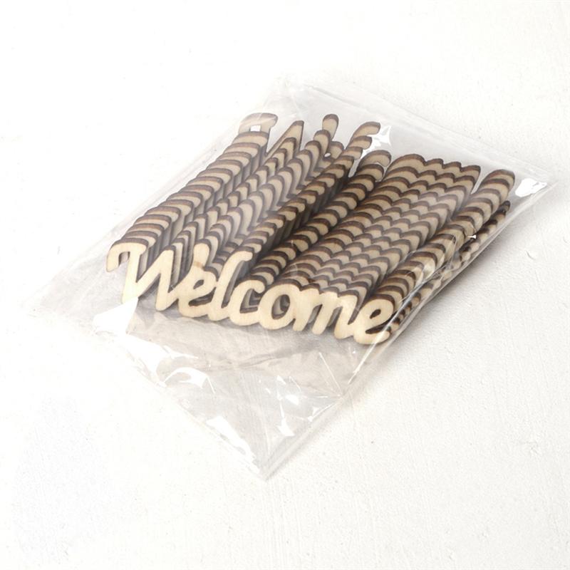 15 drewniane elementy dekoracyjne na przyjęcie powitalne, hotel, bar, restauracja, wiszące, na wesele, urodziny, domowe spotkanie, imprezę  a3 szt.