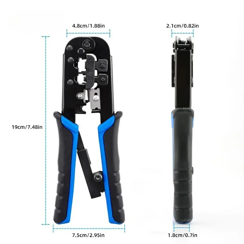 Modulaire Telecom Krimptang Tool Netwerk Kabel Ratel Krimptang Voor 4P 6P 8P RJ-11/RJ-12 RJ-45