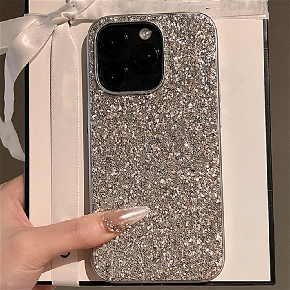 Luxe Glitter Bling Pailletten Telefoon Case Voor iPhone 15 14 13 12 11 Pro Max Plus Gegalvaniseerde Lens bescherming Zachte Siliconen Cover