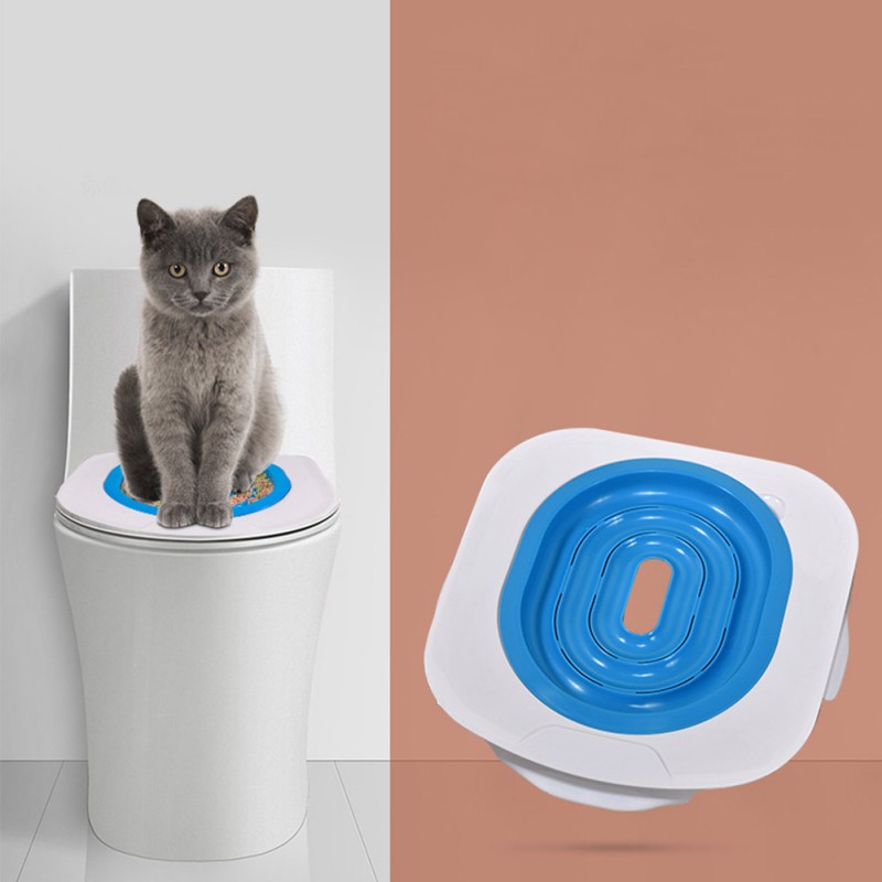 Katt toalett träningssystem kattunge toalett tränarunderlägg bekväm försvinnande tränare kattlåda alternativ