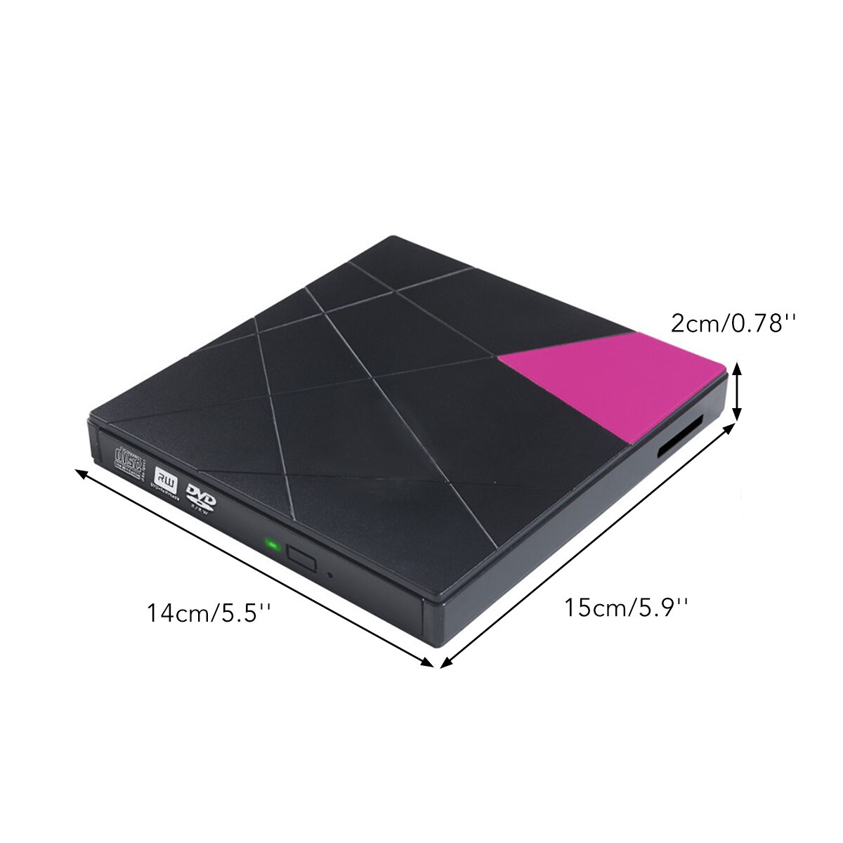 External DVD RW VCD CD Drive USB3.0 Writer Drive Burner U Disk/SD/TF Reader Player Phone Charging For PC Laptop Optical Drives