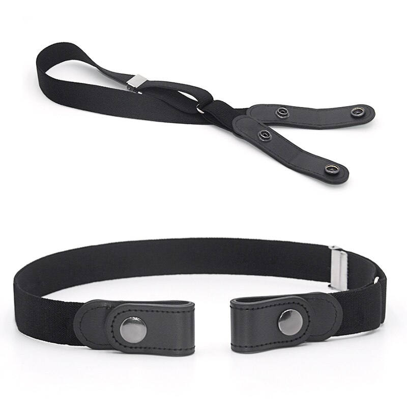 5 Cinture Elastiche Senza Fibbia – Set Unisex Per Jeans, Pantaloni E Abiti, Nero/blu/bianco/grigio