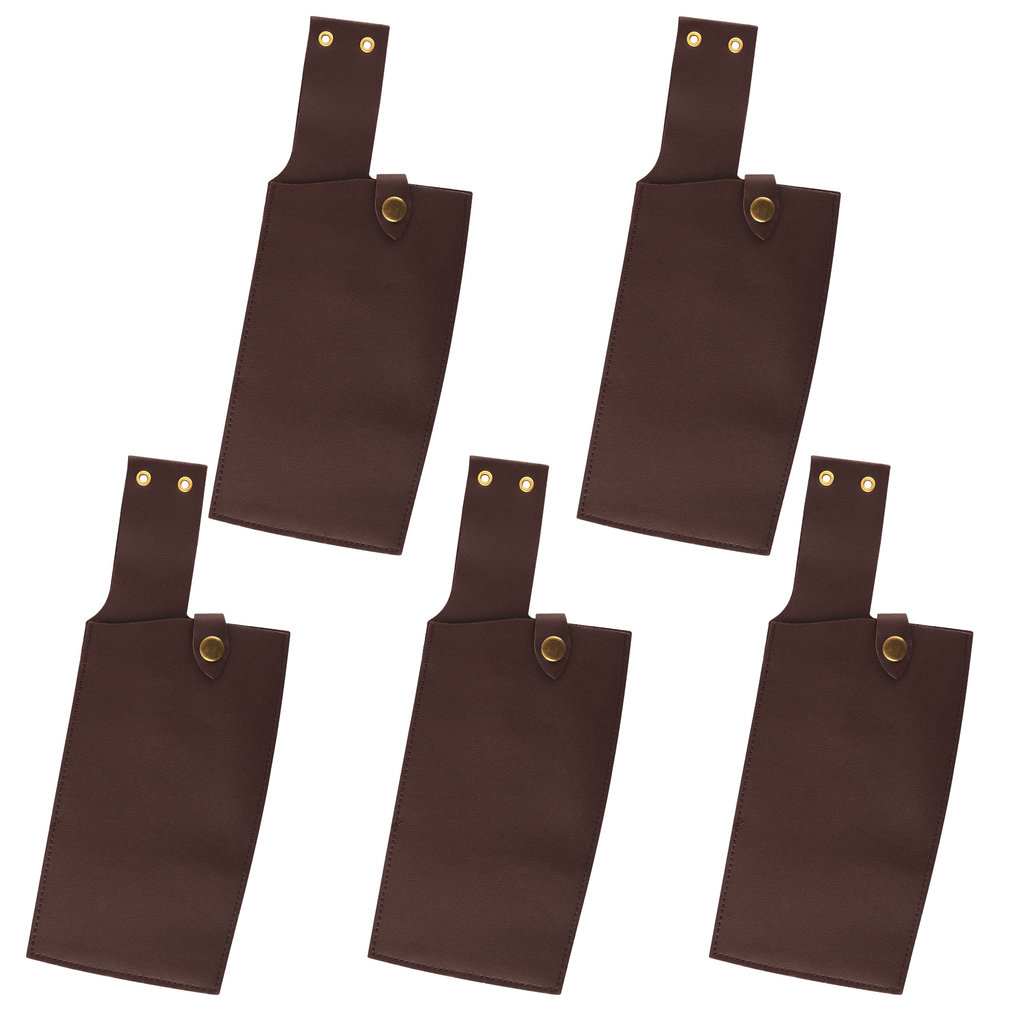XYJ PU Leather Knife Sheath Belt Loop Blade Cover Kitchen Knives Chopping Cleaver Guard 5pack: D