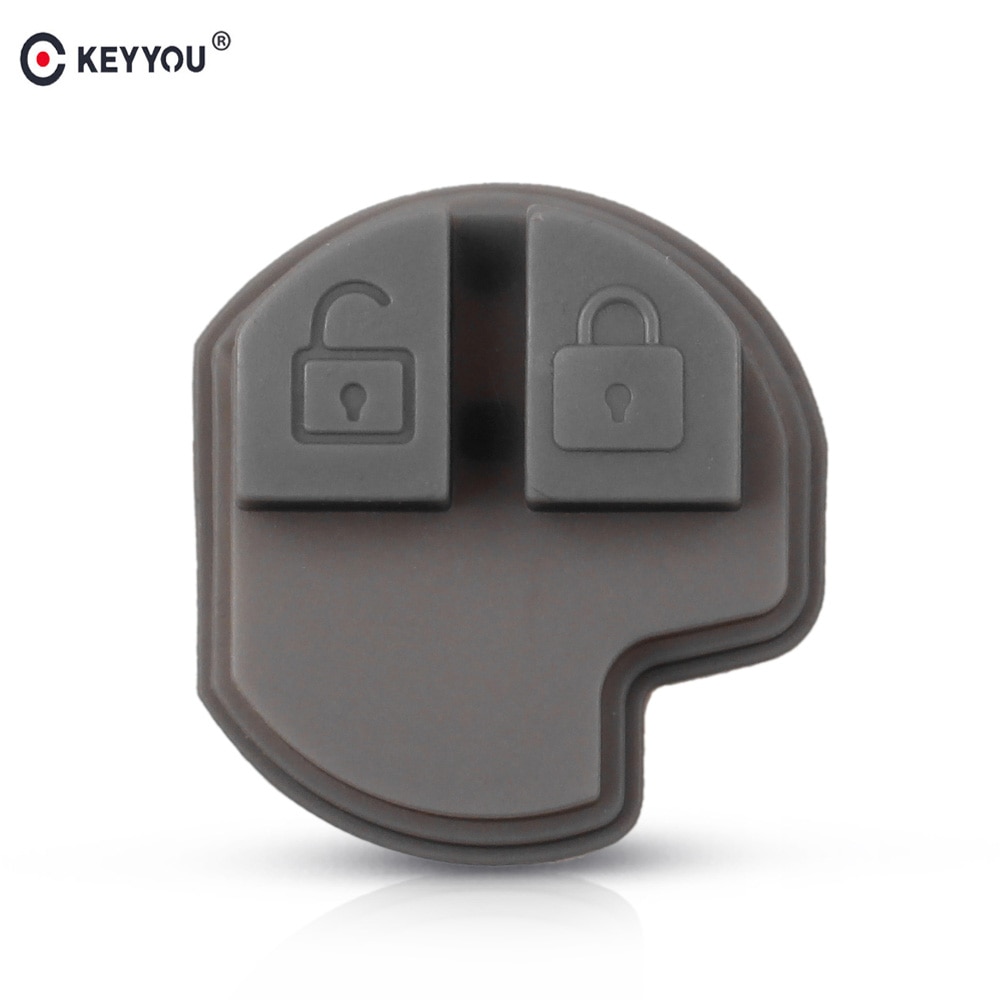 Keyyou Afstandsbediening Rubber Pad Knop Fob Voor Suzuki Grand Vitara Swift Ignis Alto Sx4 2 Button Remote Fob Silicone Cover pad Key