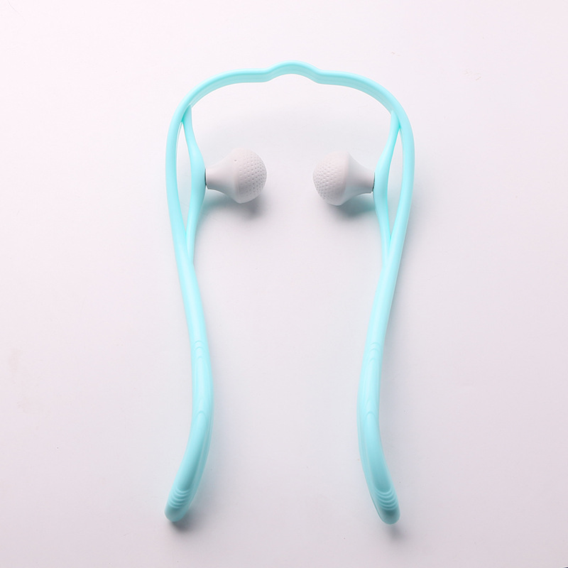 Neck Massage Tool Pressure Point Therapy Hand Roller Massage Neck Shoulder Dual Trigger Point Self Massager Pressure Relieve: Blue 2