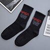 Vrouwen grappige halajuku humor woord sokken hakken sokken hiphop straat skateboard basketbal sokken unisex crew: 6