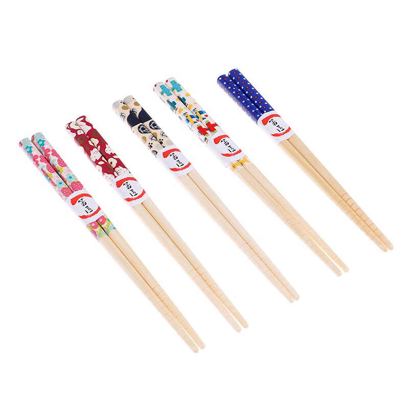 Kawaii bambusowe pałeczki dla dzieci Słodki kreskówka pałeczki stołbyć winnym prezenty dla dzieci naturalne wspólne pałeczki dla dzieci