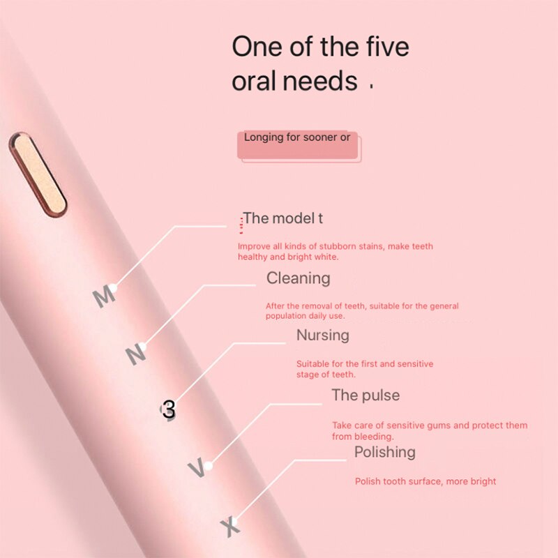 Smart electric toothbrush adult students soft hair automatic USB charging ultrasonic couples brushing comfortable and healthy