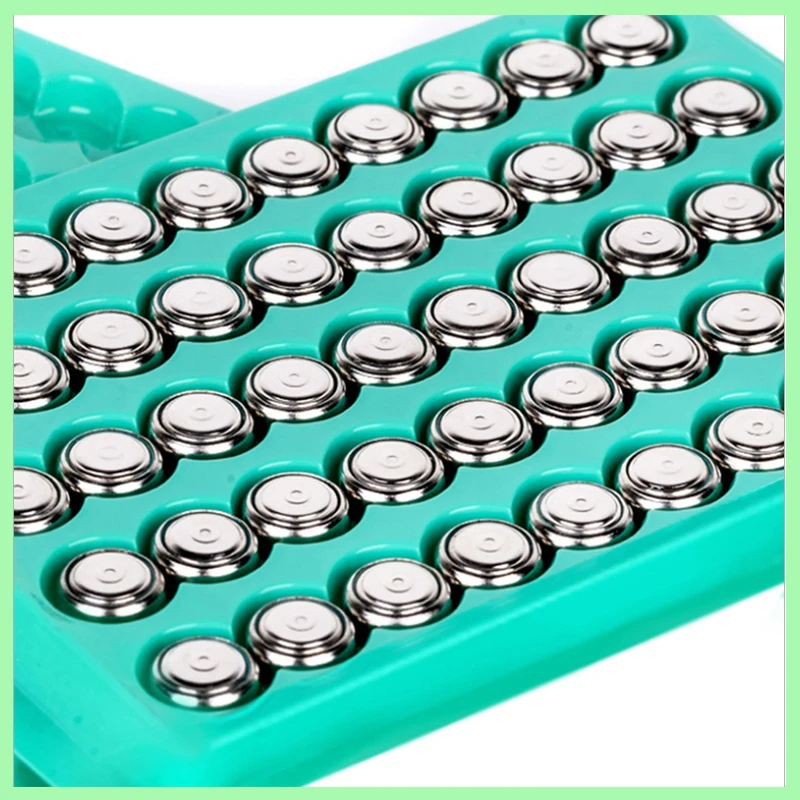 50 Stück LR44 AG13 1,5 V Alkaline-Knopfzellen, 357/357 A/A76/GPA76, Uhrenbatterie für Taschenrechner, Spielzeug, Thermometer, LED