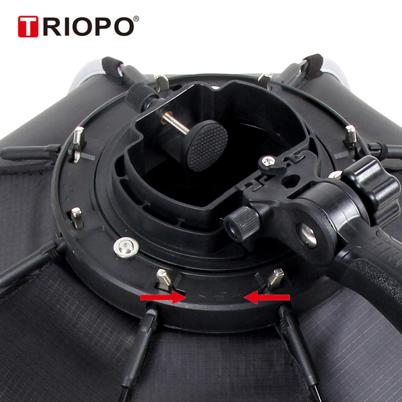TRIOPO 55cm 65cm 90cm 120cm plegable octagonal Softbox S soporte empuñadura de mano para Godox V860III TT600 Yongnuo Speedlite Flash Light