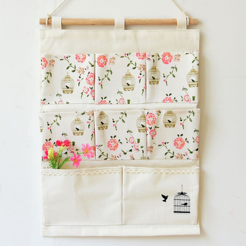 XINAHER Wall Hanging Storage Bags Wall Pocket Hanging Holder Organizer Sundry Storage Pocket For Decoration Kitchen Bathroom