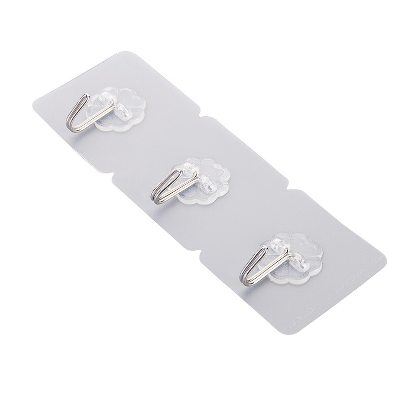 2 pièces Transparent fort auto-adhésif porte cintres muraux serviette vêtements porte-outils crochets pour accrocher cuisine salle de bain accessoire