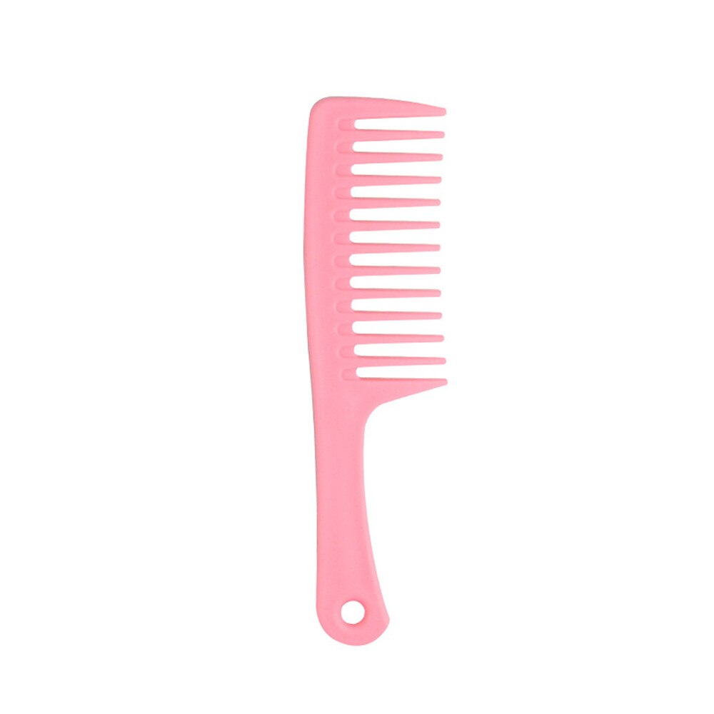 1 PC. Wide Tooth Anti-Static Hairdressing Comb Heat Resistant Woman Wet Detangle Curly Hair Brushes Pro Salon Styling Tools: pink