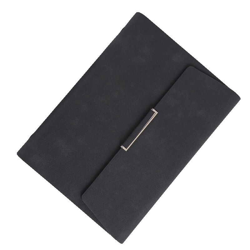 Retro Notebook Box Pu Leather Bible Travel Diary Notepad Folder Notebook Diary Weekly Agenda Planner Leaflet: A5 black