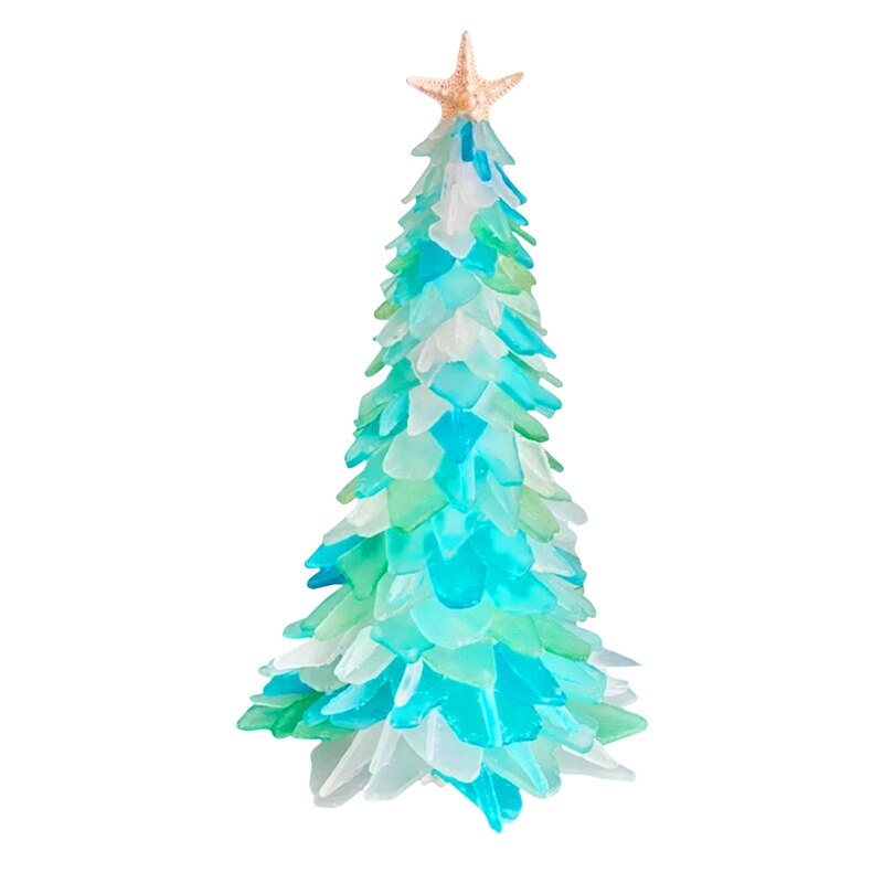 Mini Christmas Tree DIY 20cm Desktop Blue Christmas Tree For Home Santa Clause Merry Christmas Party Decorations