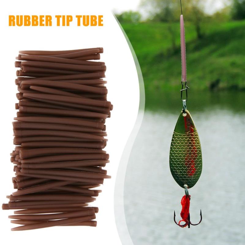 Terminal duradero Anti enredos multifunción 30/50/100x Mangas de goma antienredos conectar con gancho equipo de pesca de carpa