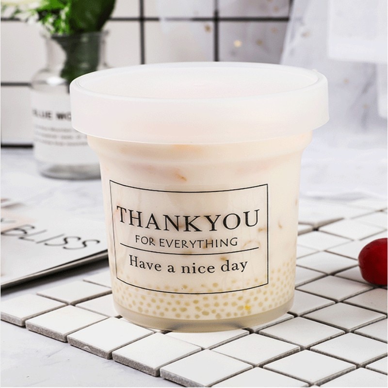 30pcs/pack Transparent thank you Label Sticker Circular Sealing Label Sticker PVC transparent label stickers large 8x5.5cm