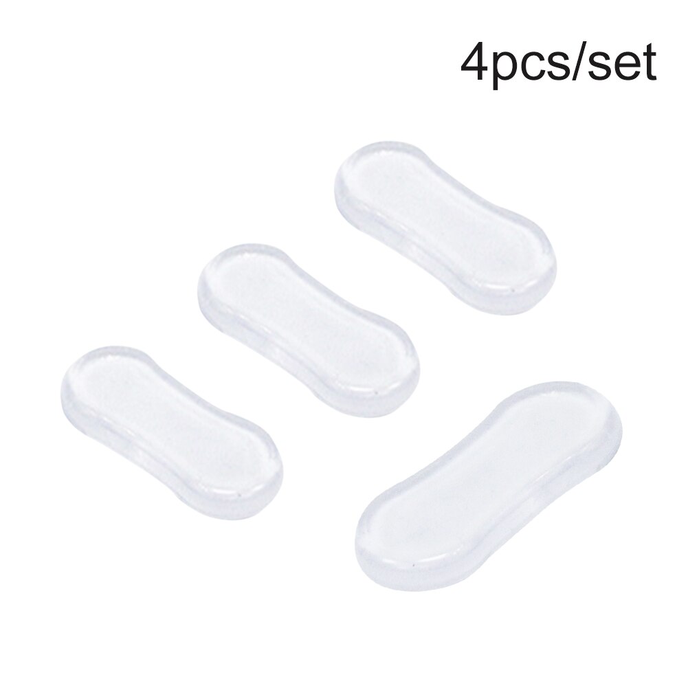4pcs Hygienic Toilet Seat Bumper Universal Silicone Transparent Bathroom Home Pads Buffer Replacement Parts Strong Adhesive