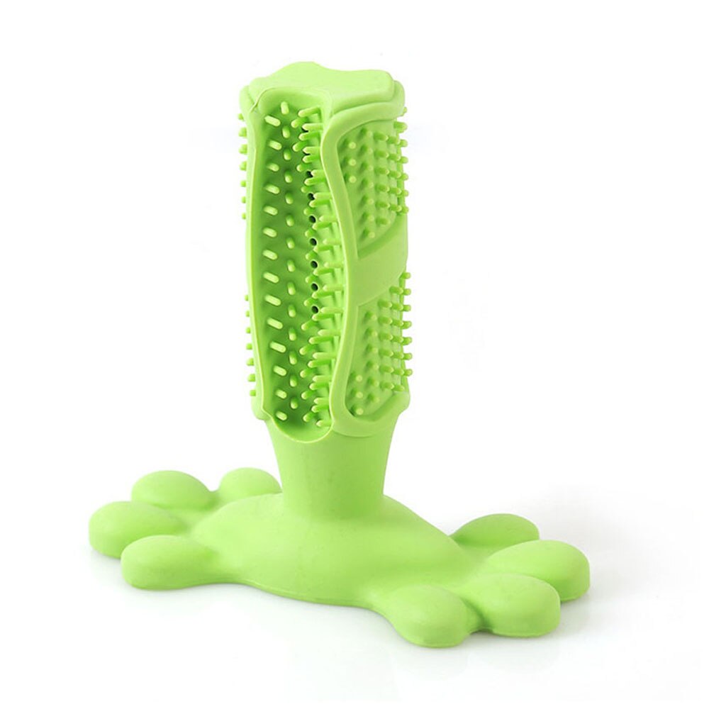 Juguetes para masticar goma para perros, cepillo dental para perro, Limpieza de dientes, palo de cepillado para mascotas, suministros para perros, Juguetes para perros para cachorros: Green / M