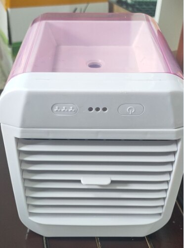 Portable Mini Air Cooler USB Ice Crystal Small Air Conditioner Portable Cooling Fan for Office Room Bedroom Desktop Humidifier