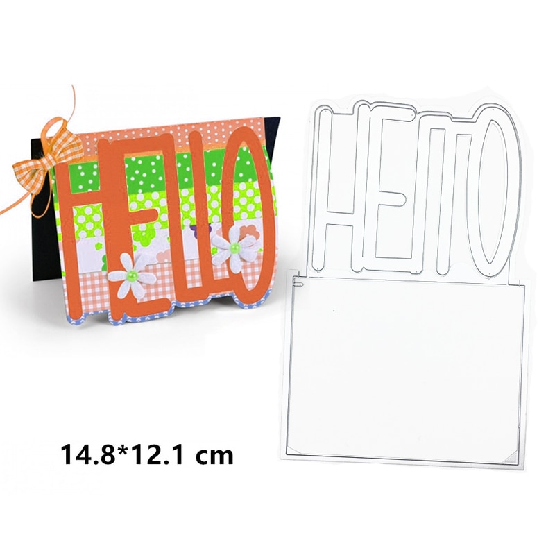 Julyarts Hello Metalen Woord Stansen Voor Scrapbooking Diy Bruiloft Kaart Stansen Album Papier Card Maken sterft