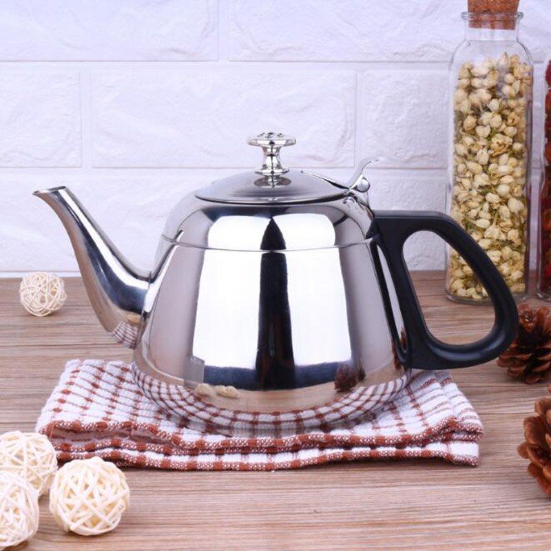 stainless steel teapot non-magnetic European style coffee pot home hotel with filter induction cooker
