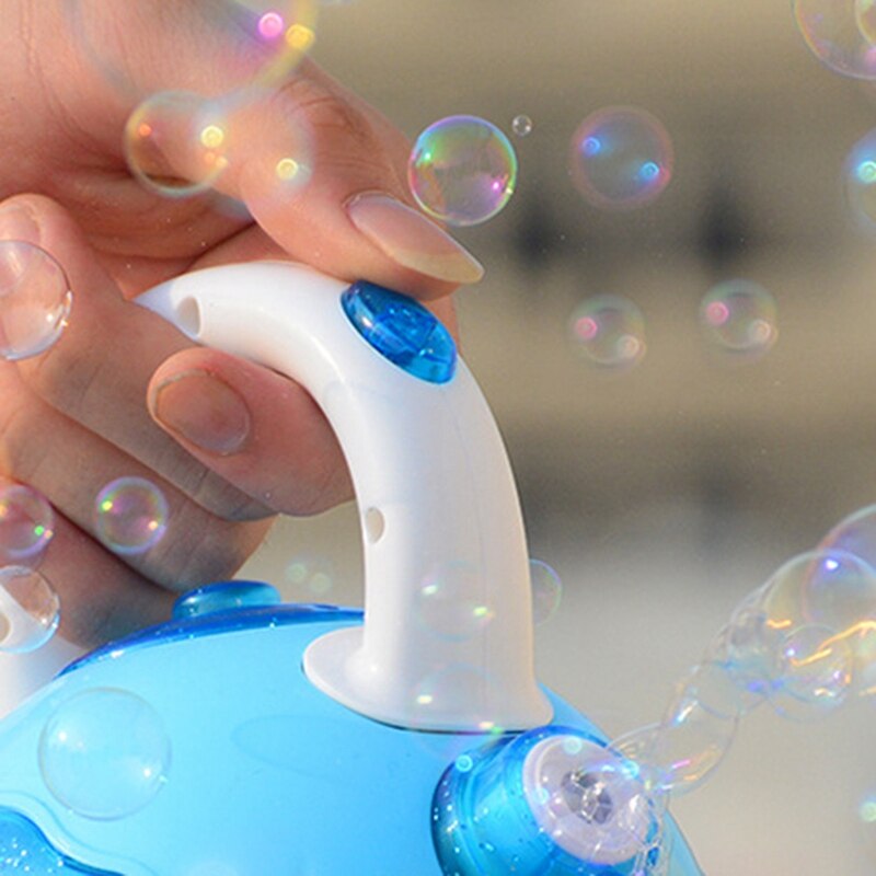 Waterkoker Bubble Machine Automatische Zeep Bubble Blower Machine Licht Muziek Grappig Outdoor Speelgoed Voor Kinderen