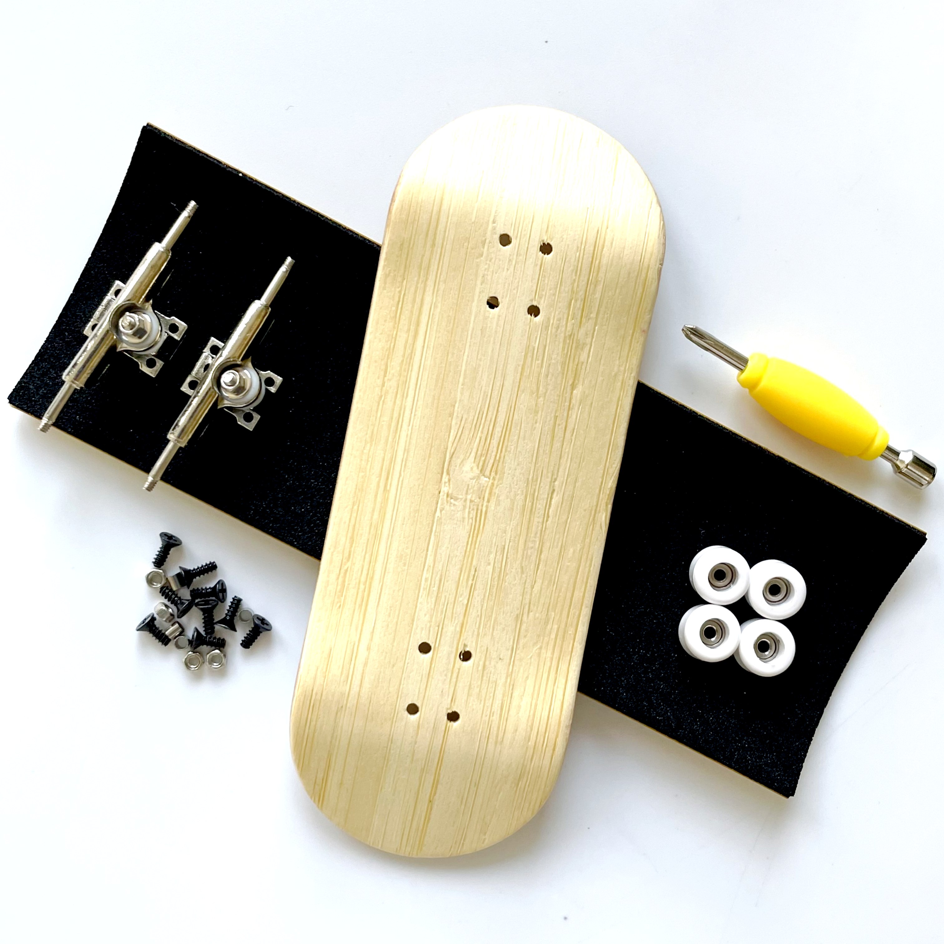 34mm Fingerboard Set with Double Axle Trucks Bearing Wheels: green