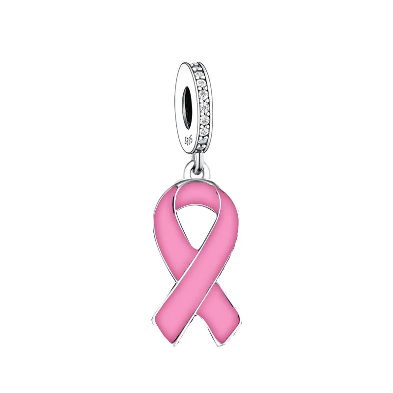 FC Jewelry – Bracelet à breloques Original en argent 925, gant de boxe, combat du Cancer du sein, perle de sensibilisation pour la fabrication de Berloque: green