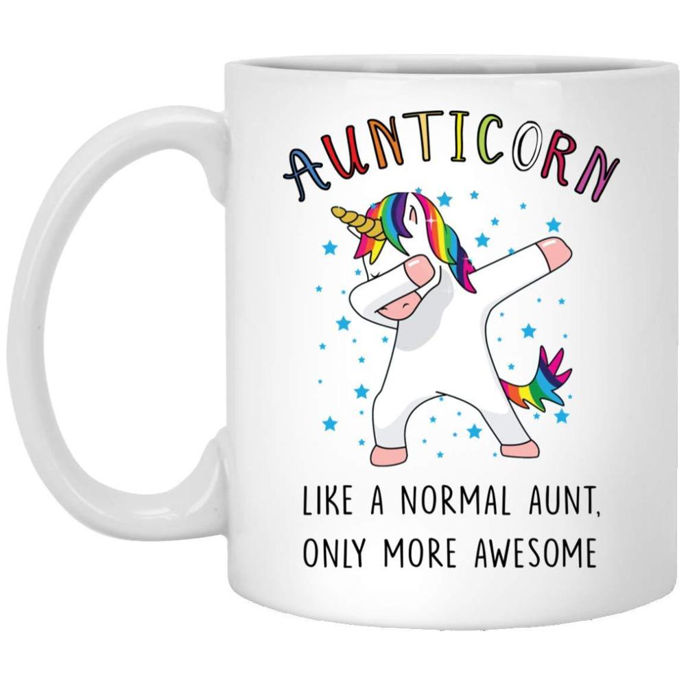 Ceramic Mug Aunticorn Aunt Unicorn Mug Coffee Cup Travel Christmas Mug Funny Taza Cute Cup