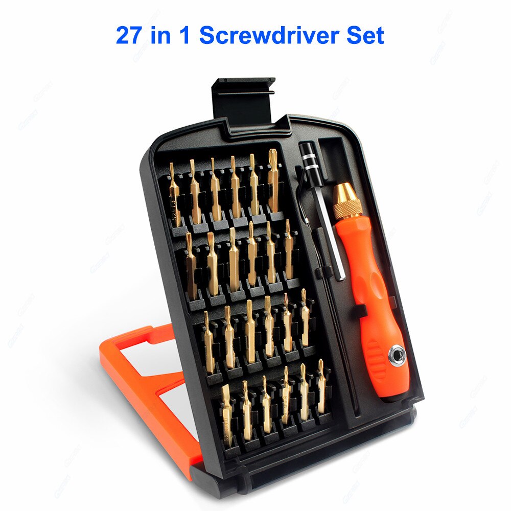 45 in 1 Cell Phone Opening LCD Screen Screwdriver Repair Tools Set For Apple Macbook Air Pro Repair Laptop Phone Repair Tool Kit: 27 in 1 Screwdriver