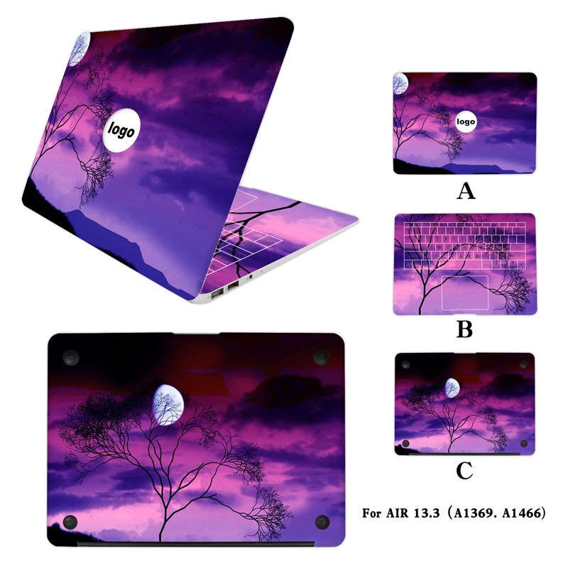Autocollant complet pour ordinateur portable pour Apple Macbook Air 13.3 pouces MAC vinyle ordinateur portable peau ordinateur décalque: Orange