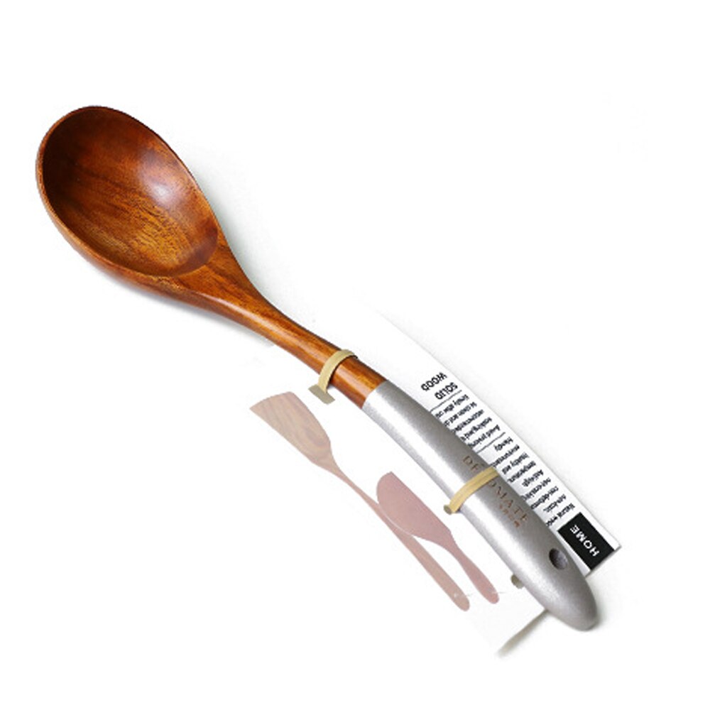 Laca de teca sencilla, utensilios de cocina coloridos, cocina de madera maciza, utensilios domésticos de cocina respetuosos con el medio ambiente: YELLOW