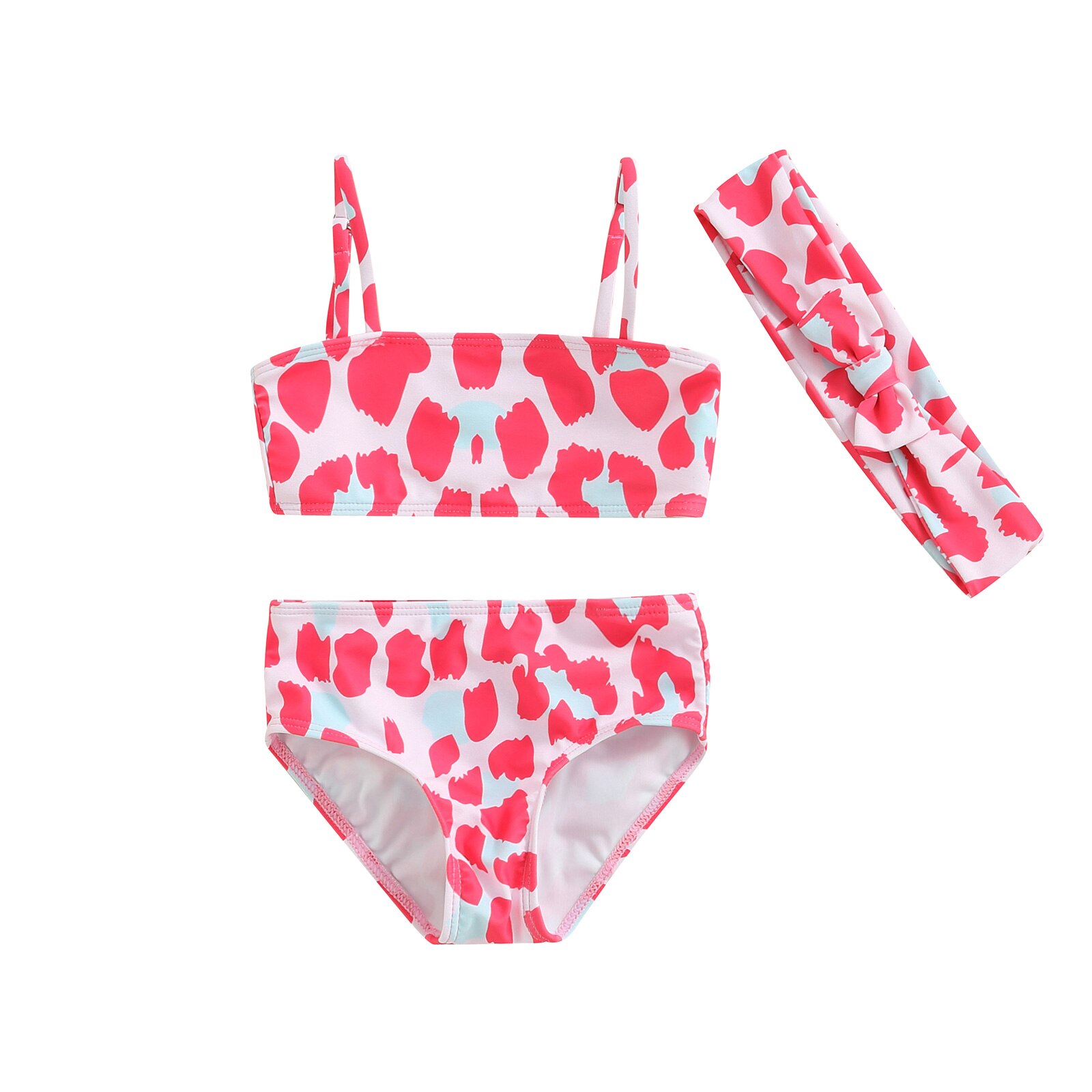 Kids Baby Girl Bikinis Set Leopard Swimming Suit C... - Grandado
