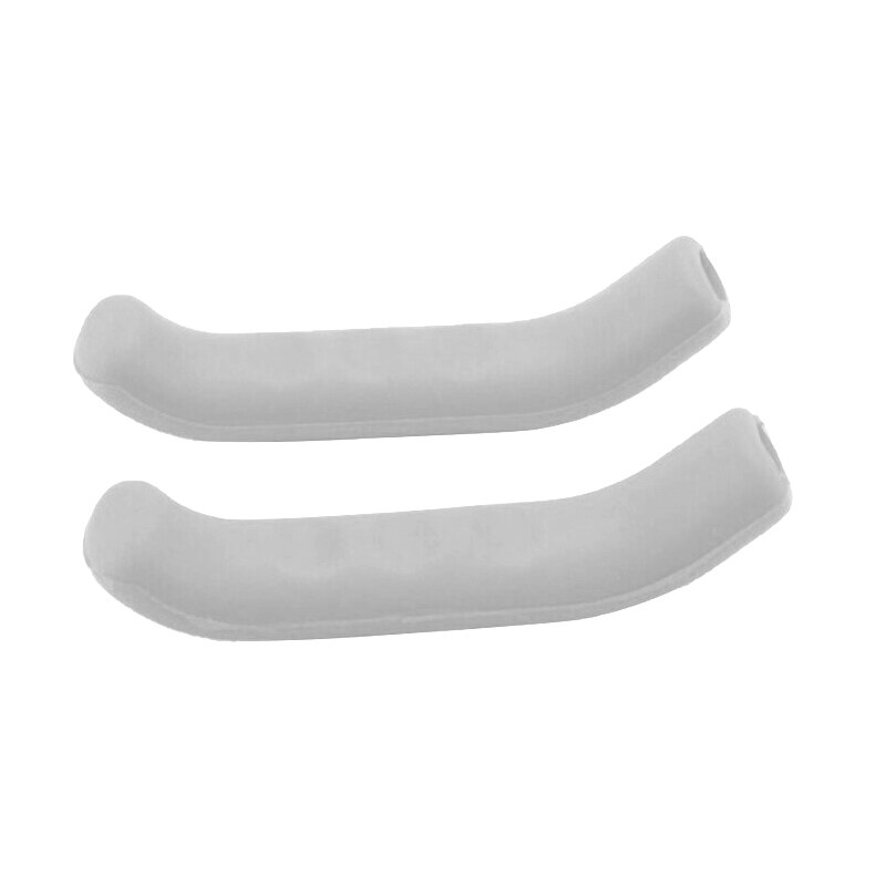 1 Paar Silicone Fiets Lever Grips Protectors Anti-Slip Fiets Remhendel Handvat Mouw Mtb Bike Fietsen Siliconen Rem cover Mc: grey
