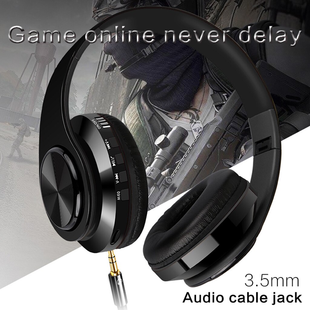 Outdoor Bluetooth Headphones Wireless Supra-Aural Earmuff Headset Stereo Headset Gaming Overear Laptop Tablet Gamer Audifonos In