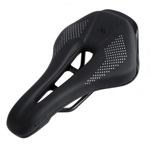 Selle de vélo ajourée confortable, respirante et souple avec coussin de siège pour le cyclisme: Black