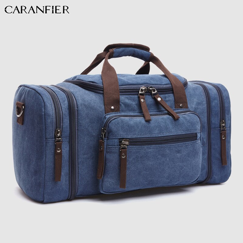 CARANFIER-Bolso de hombro de escalada para hombre, bolsa de lona, plegable, portátil, multifunción, para viaje al aire libre