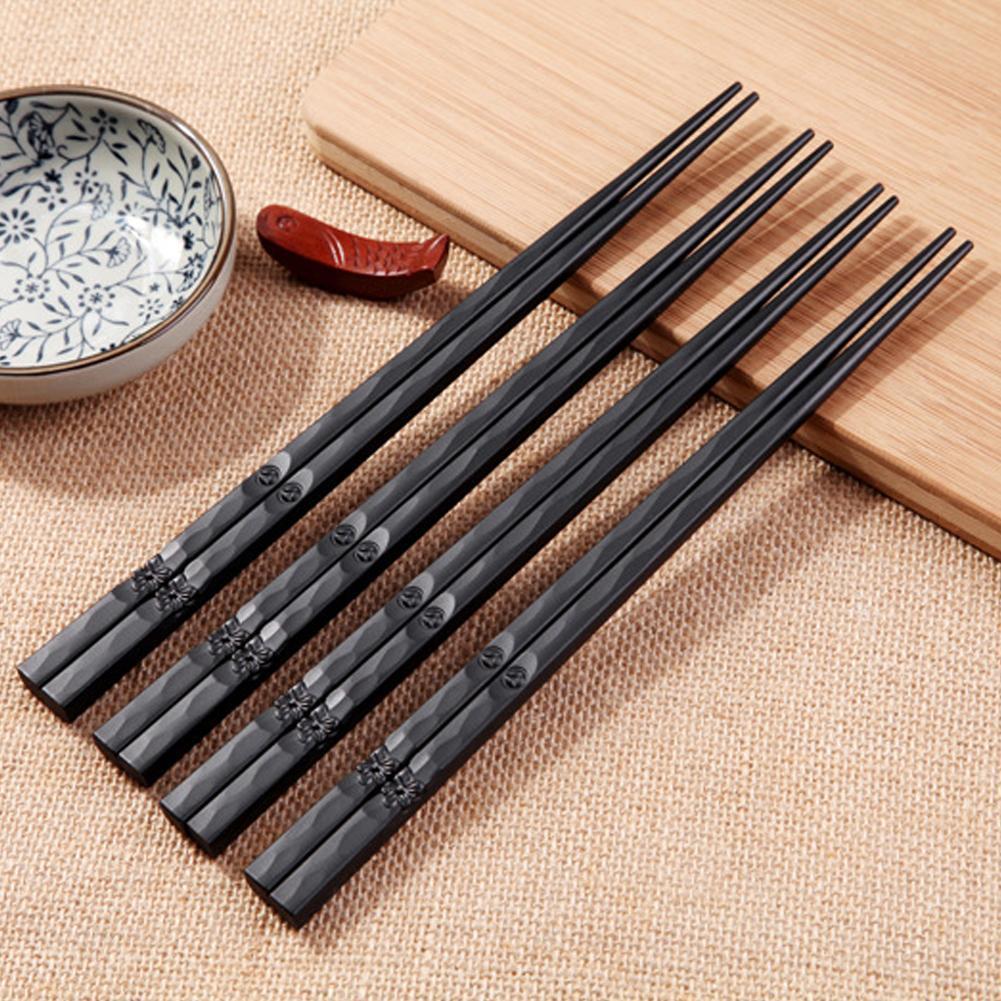 1 paar japanse eetstokjes, legering, antislip, sushi-voedsel, herbruikbare stokjes, eetstokjes, palillos, japanse stokjes, chinese  u0 s 8