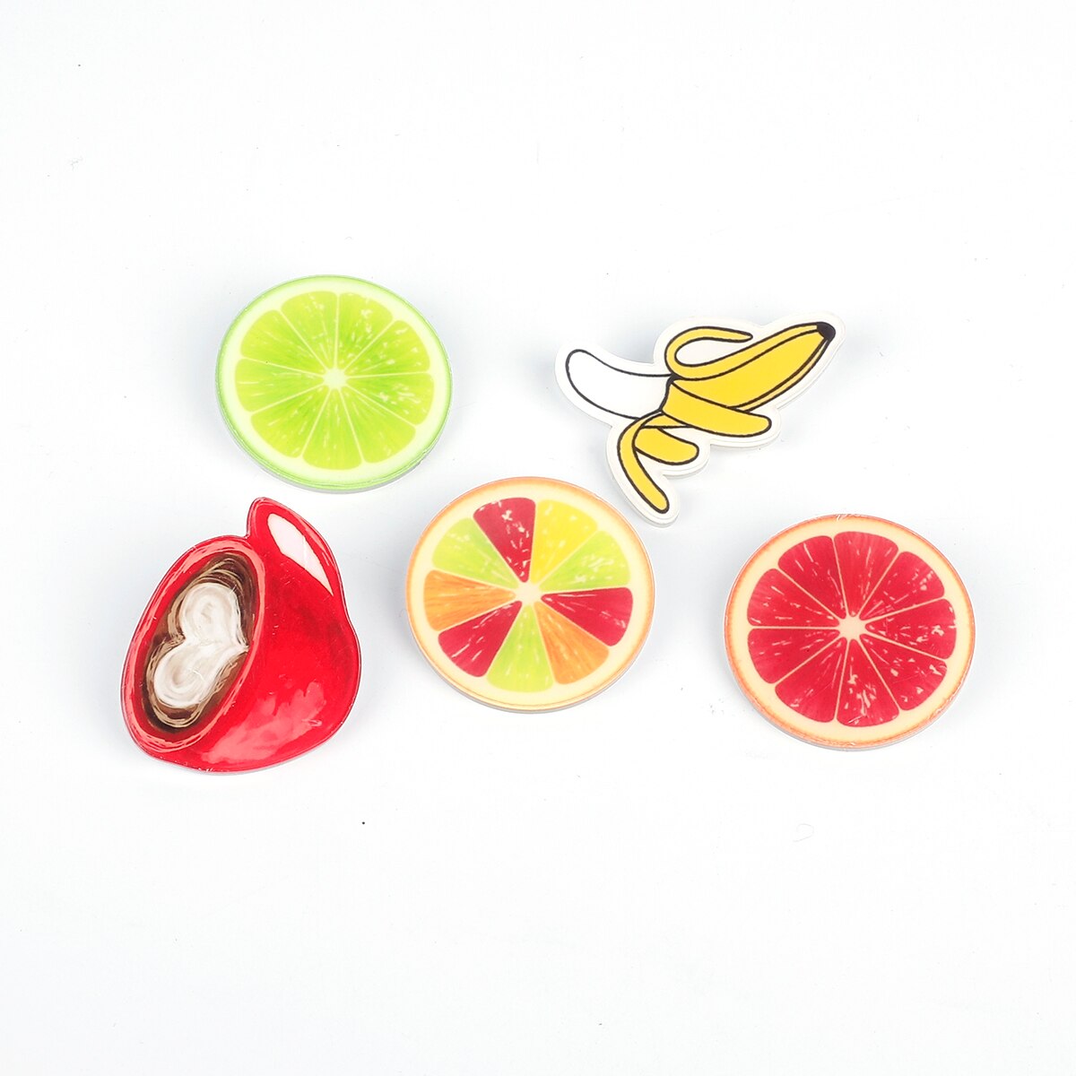 Søde akryl badges nåle til tøj/taske/sko dekoration badge rygsæk frugt pizza pin knap akryl broche