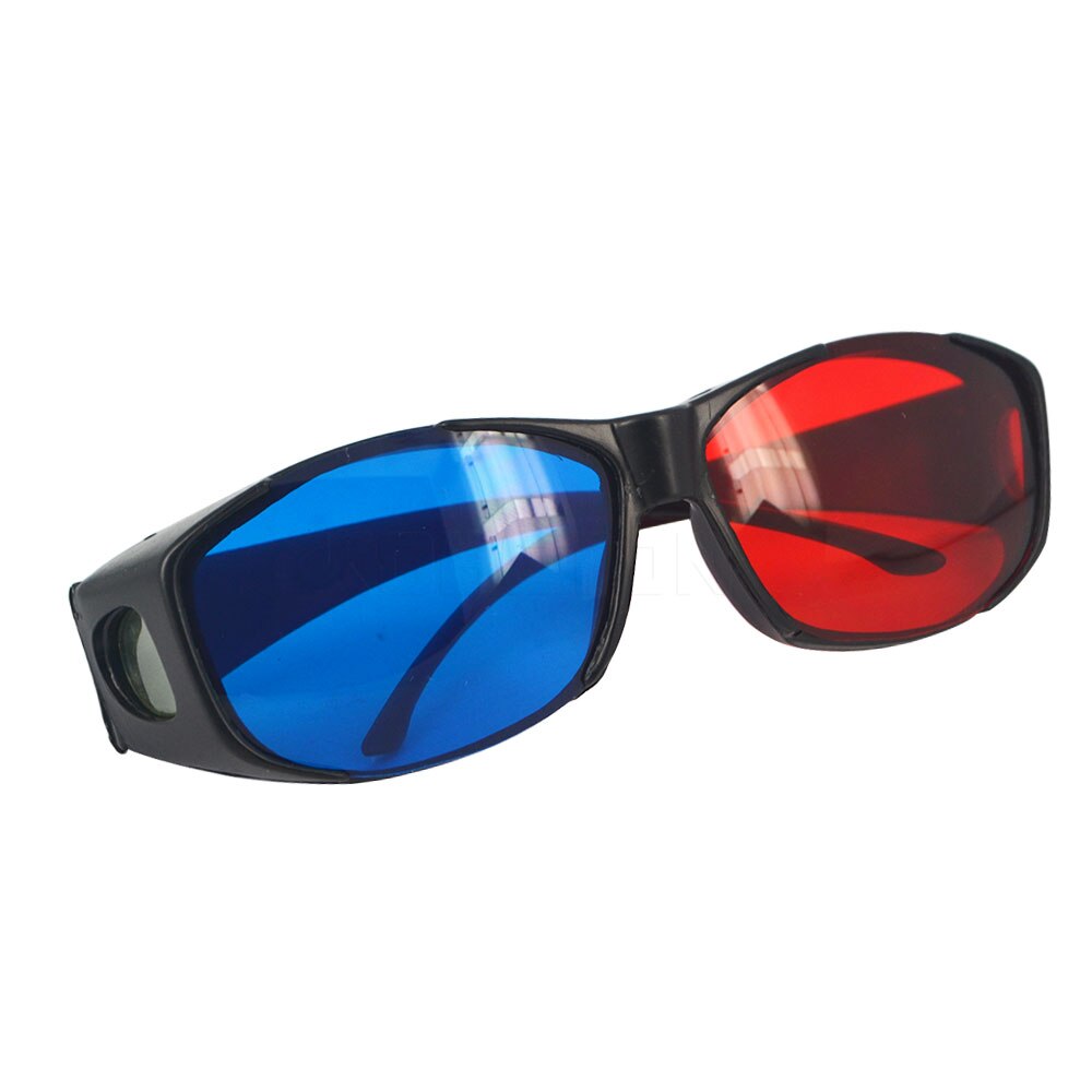 Kebidumei Plastic bril Rood Blauw 3D Bril Framed 3D Vision Bril voor Game Stereo Movie Dimensional Anaglyph Bril