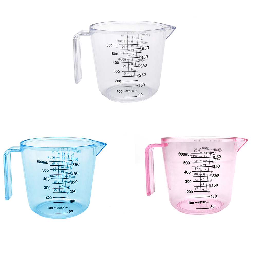 Plastic Measuring Cups Multi Measurement Baking Cooking Tool Liquid Measure Jug Container
