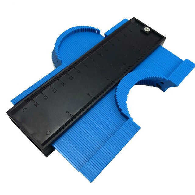 10inch 250mm plastic Contour Profile Gauge Tiling Laminate Tiles Edge Shaping Ruler metal Contour Duplicator Gauge: 150 plastic random