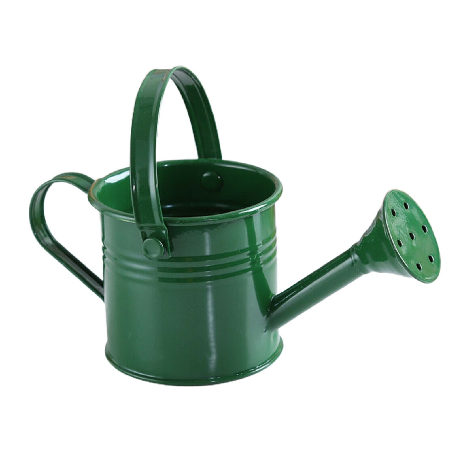 Mini regadera pequeña de Metal para jardín, hervidor de agua de colores sólidos para flores, rociados accesorios, 1 pieza: green